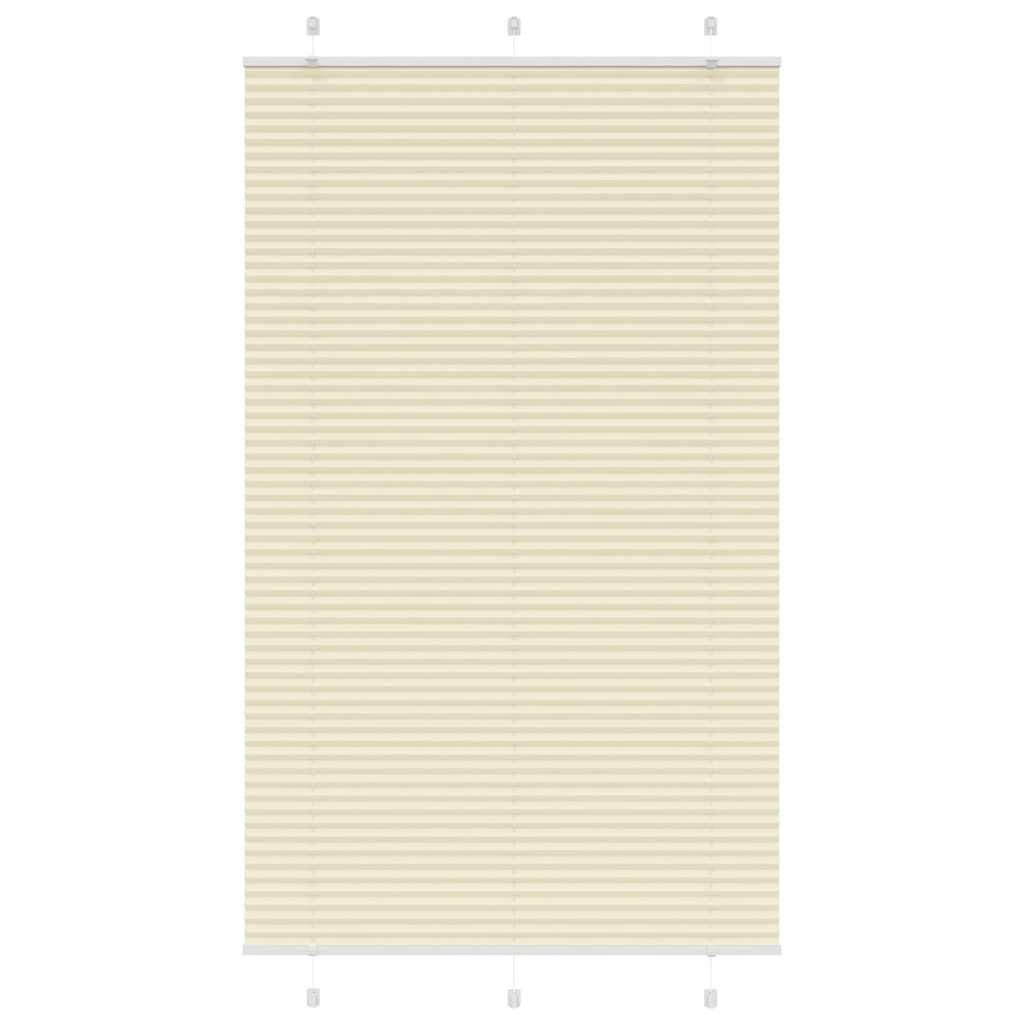 vidaXL Plissee Creme 120x200 cm Stoffbreite 119,4 cm Polyester