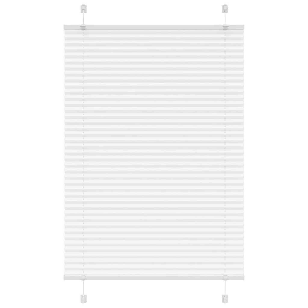 vidaXL Plissee Weiß 100x150 cm Stoffbreite 99,4 cm Polyester