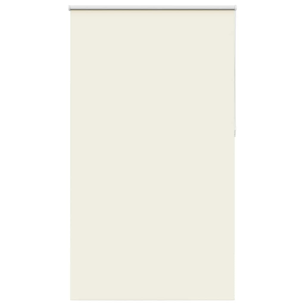 vidaXL Verdunkelungsrollo Cremeweiß 130x210cm Stoffbreite 126,6cm