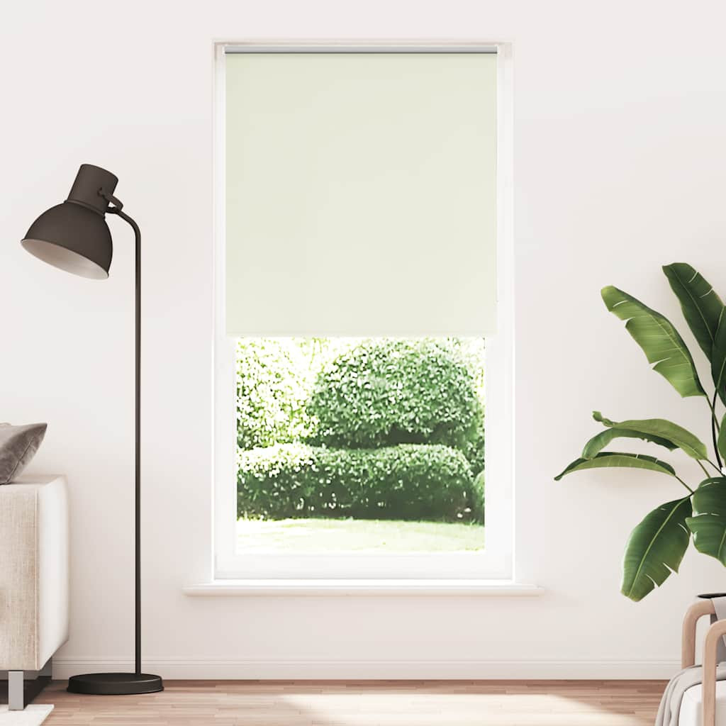 vidaXL Verdunkelungsrollo Cremeweiß 95x230cm Stoffbreite 90,7 cm