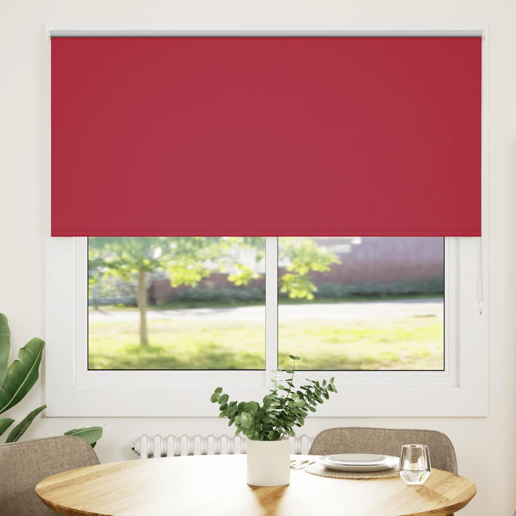 vidaXL Verdunkelungsrollo Rot 165x130cm Stoffbreite 161,6cm Polyester