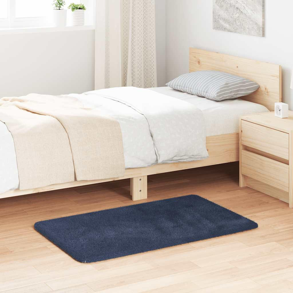 vidaXL Teppich Shaggy Hochflor NAVARRA Marineblau 60x100 cm Polyester