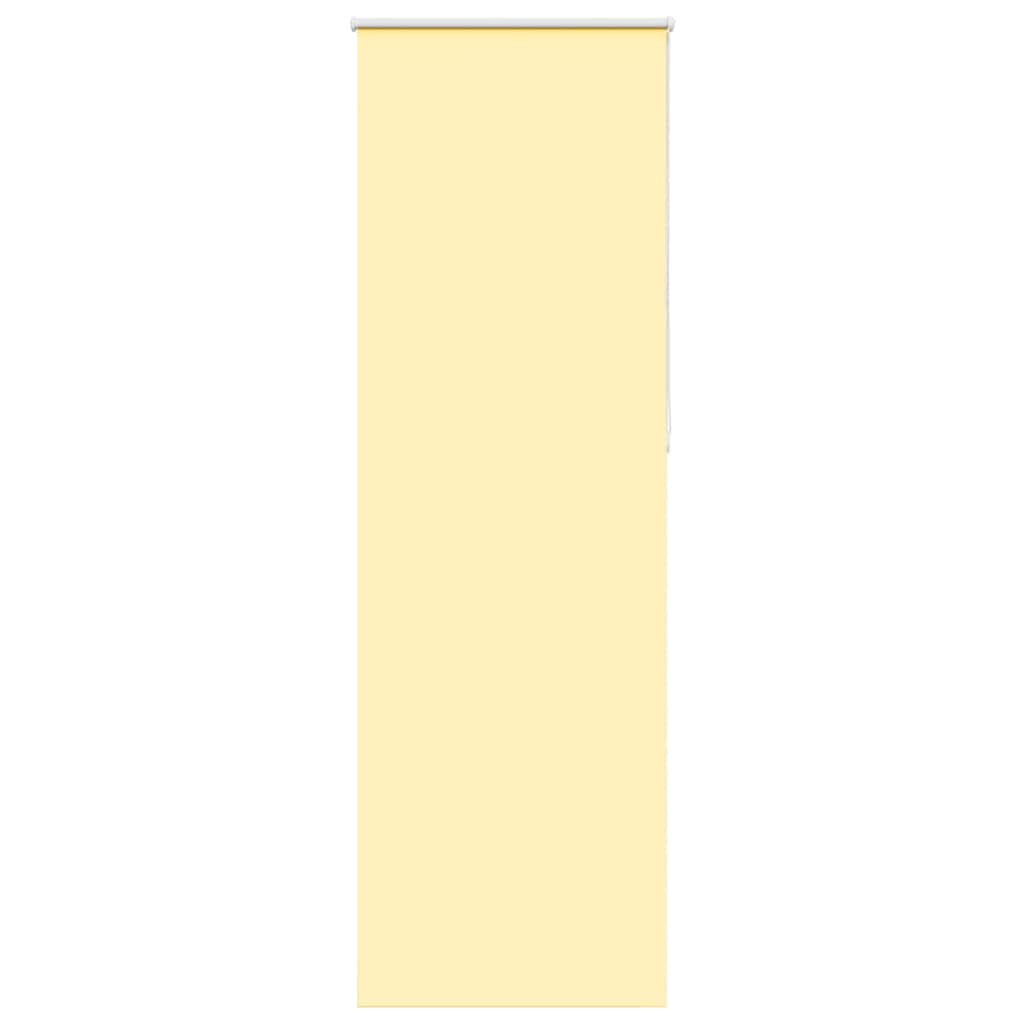 vidaXL Verdunkelungsrollo Gelb 65x210 cm Stoffbreite 60,7 cm Polyester