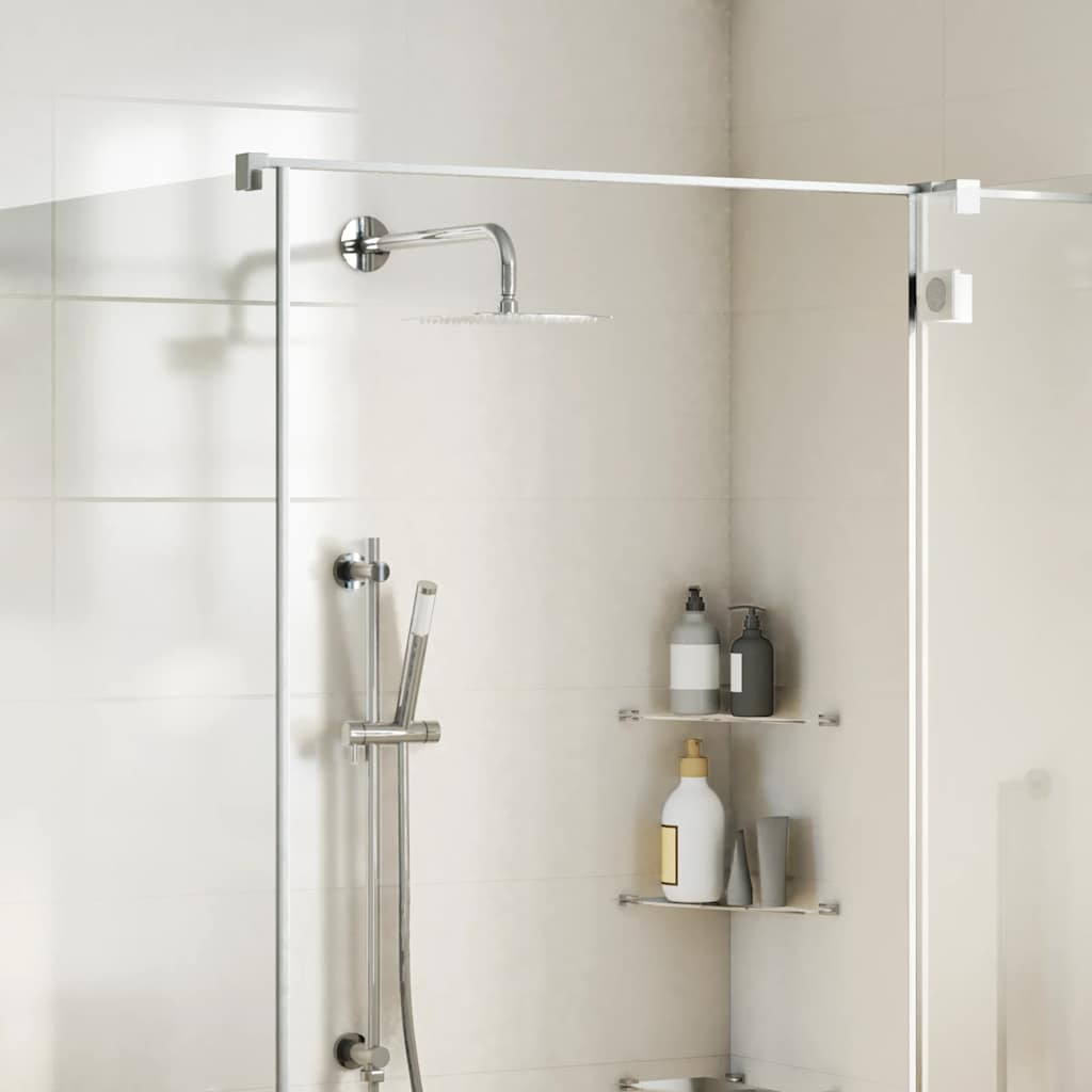 vidaXL Regenbrause Edelstahl 304 20x20 cm Quadrat