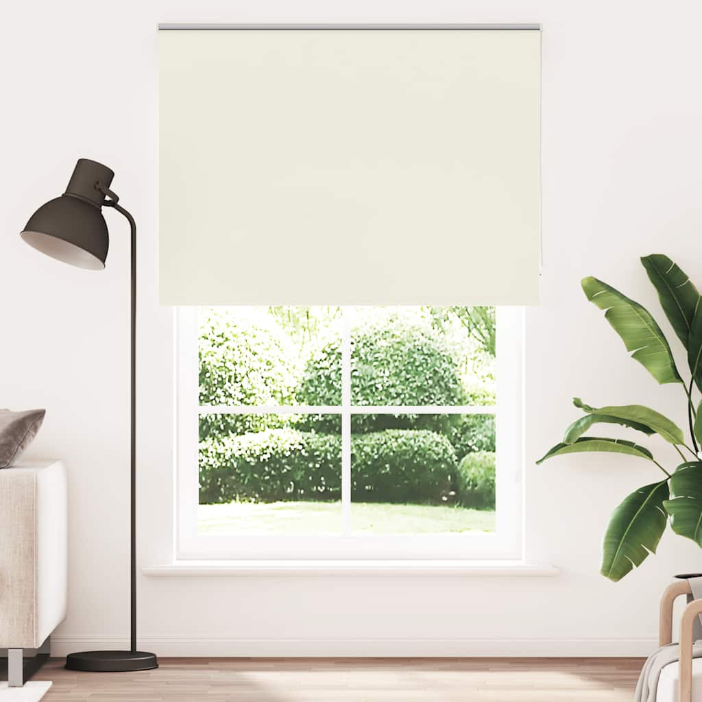 vidaXL Verdunkelungsrollo Cremeweiß 160x230cm Stoffbreite 156,6cm