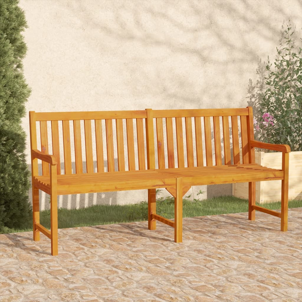 vidaXL Gartenbänke 1-Sitzanzahl 180 x 55,5 x 90 cm Massivholz Akazie