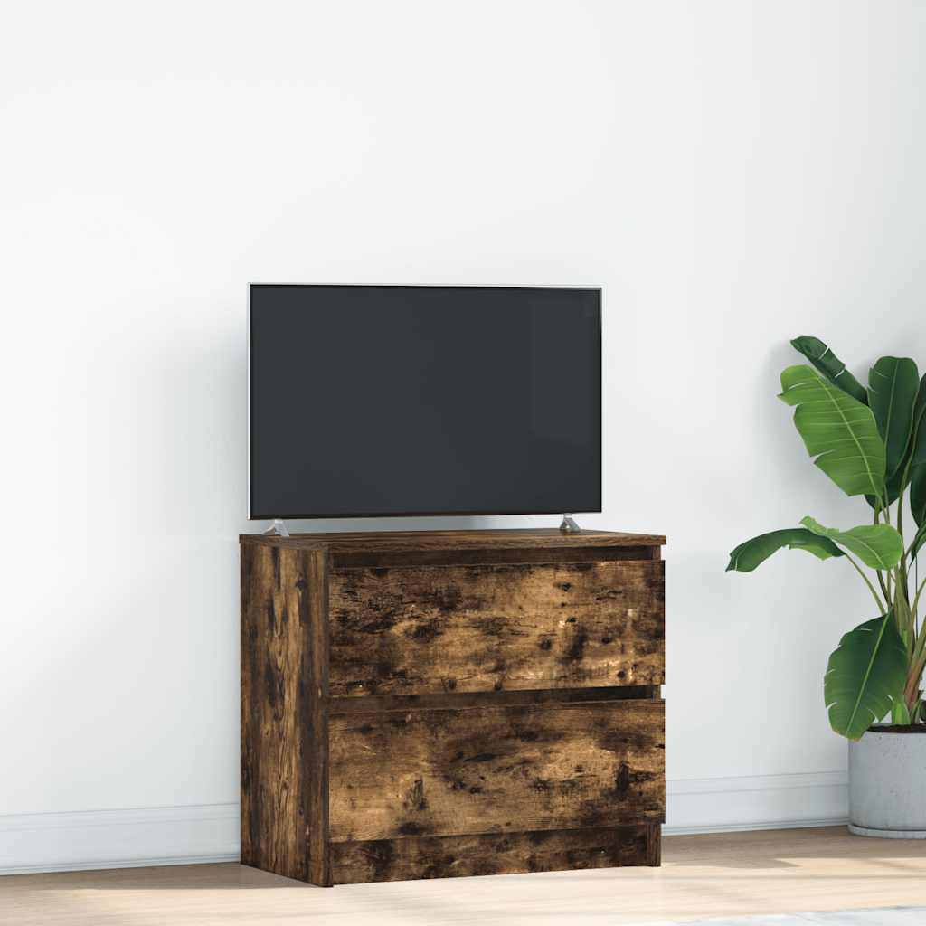 vidaXL TV-Schrank Räuchereiche 60x35x54 cm Holzwerkstoff