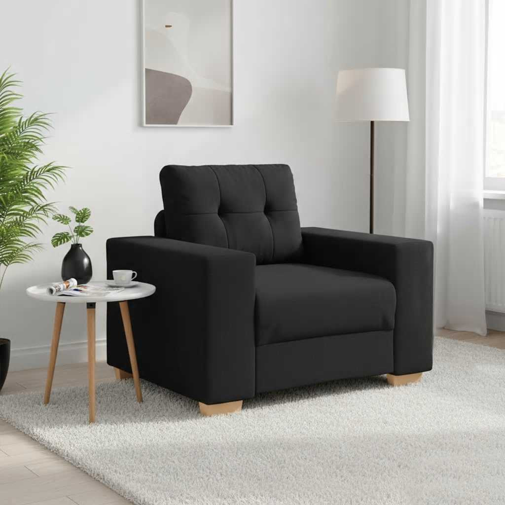 vidaXL Sessel Schwarz 100x78x80 cm Stoff