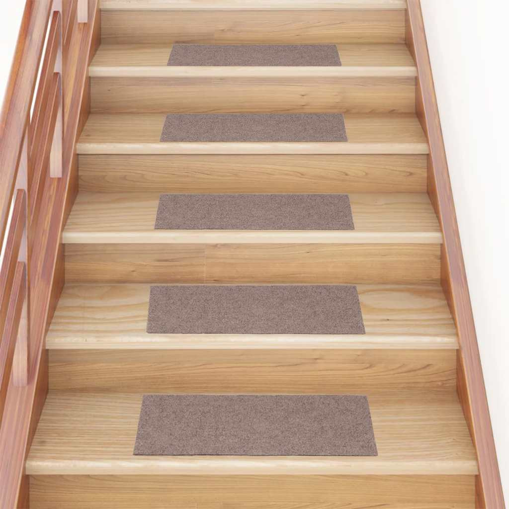 vidaXL Stufenmatten Selbstklebend 30 Stk. 60x25 cm Hellbraun Rechteckig
