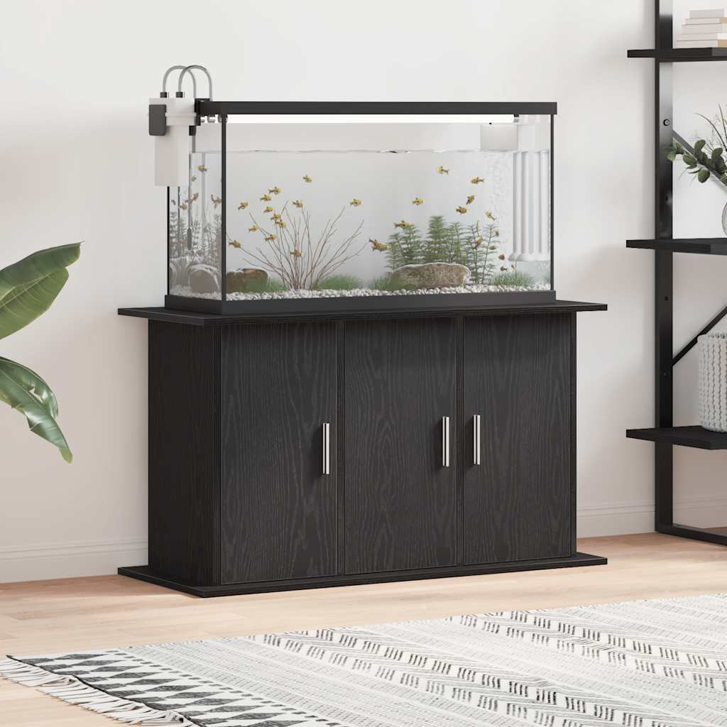 vidaXL Aquariumständer Schwarze Eiche 101 x 41 x 58 cm Holzwerkstoff