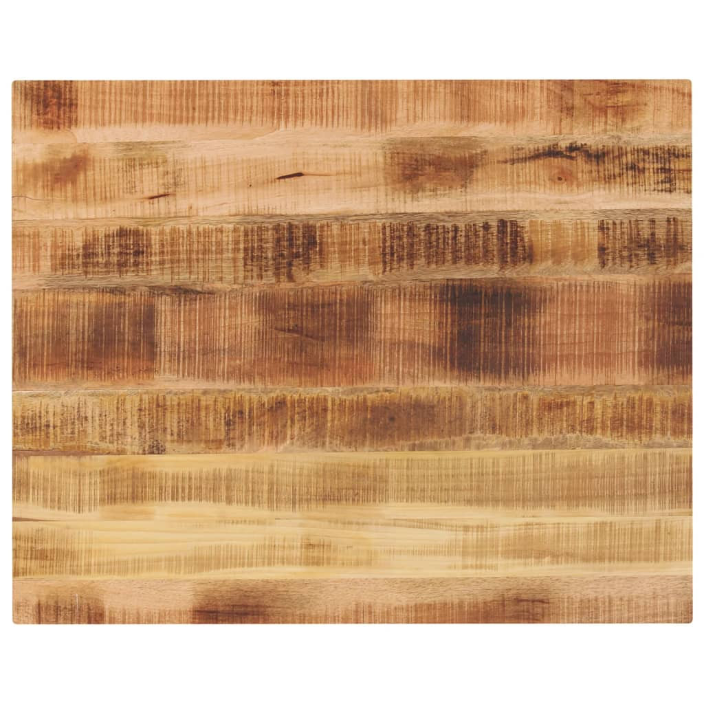 vidaXL Tischplatte 90x80x2,5 cm Rechteckig Raues Massivholz Mango