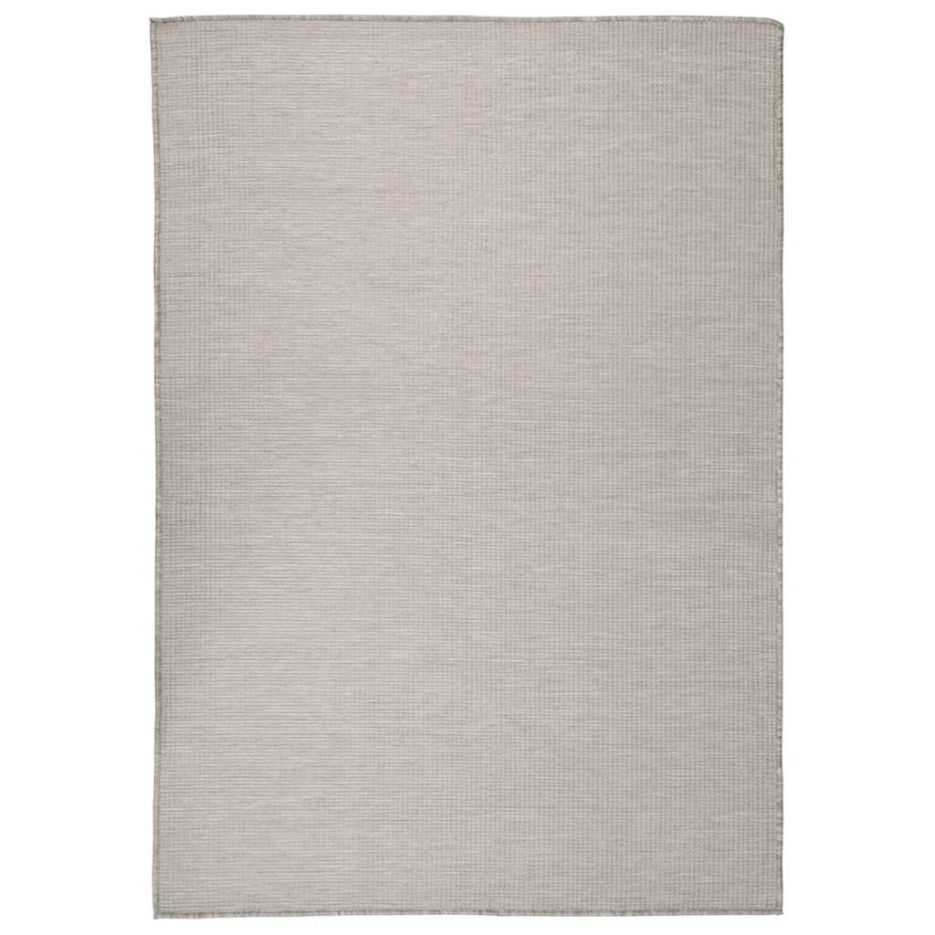 vidaXL Outdoor-Teppich Flachgewebe 160x230 cm Hellgrau