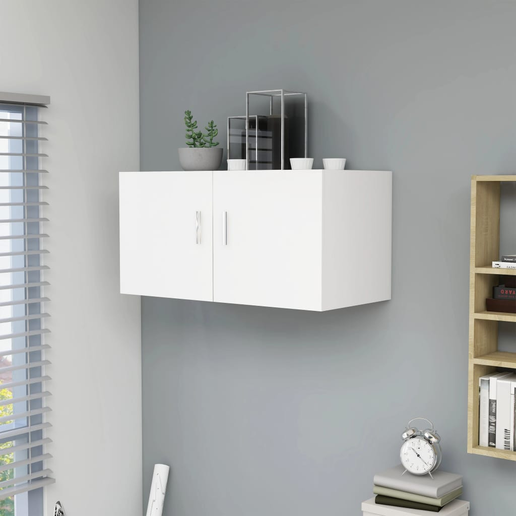 vidaXL Wandschrank Weiß 80 x 39 x 40 cm Holzwerkstoff