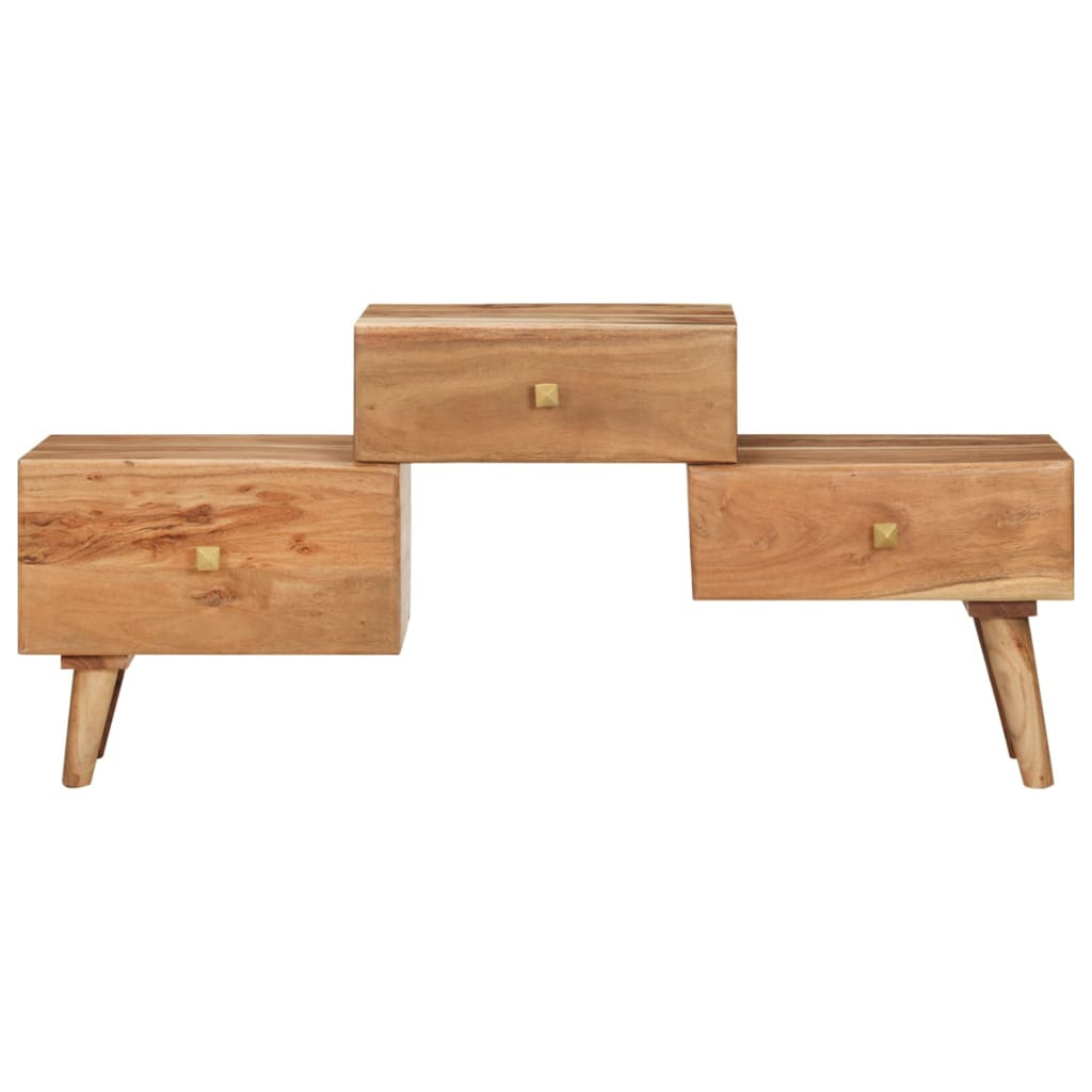 vidaXL TV-Schrank 108x30x49 cm Massivholz Akazie