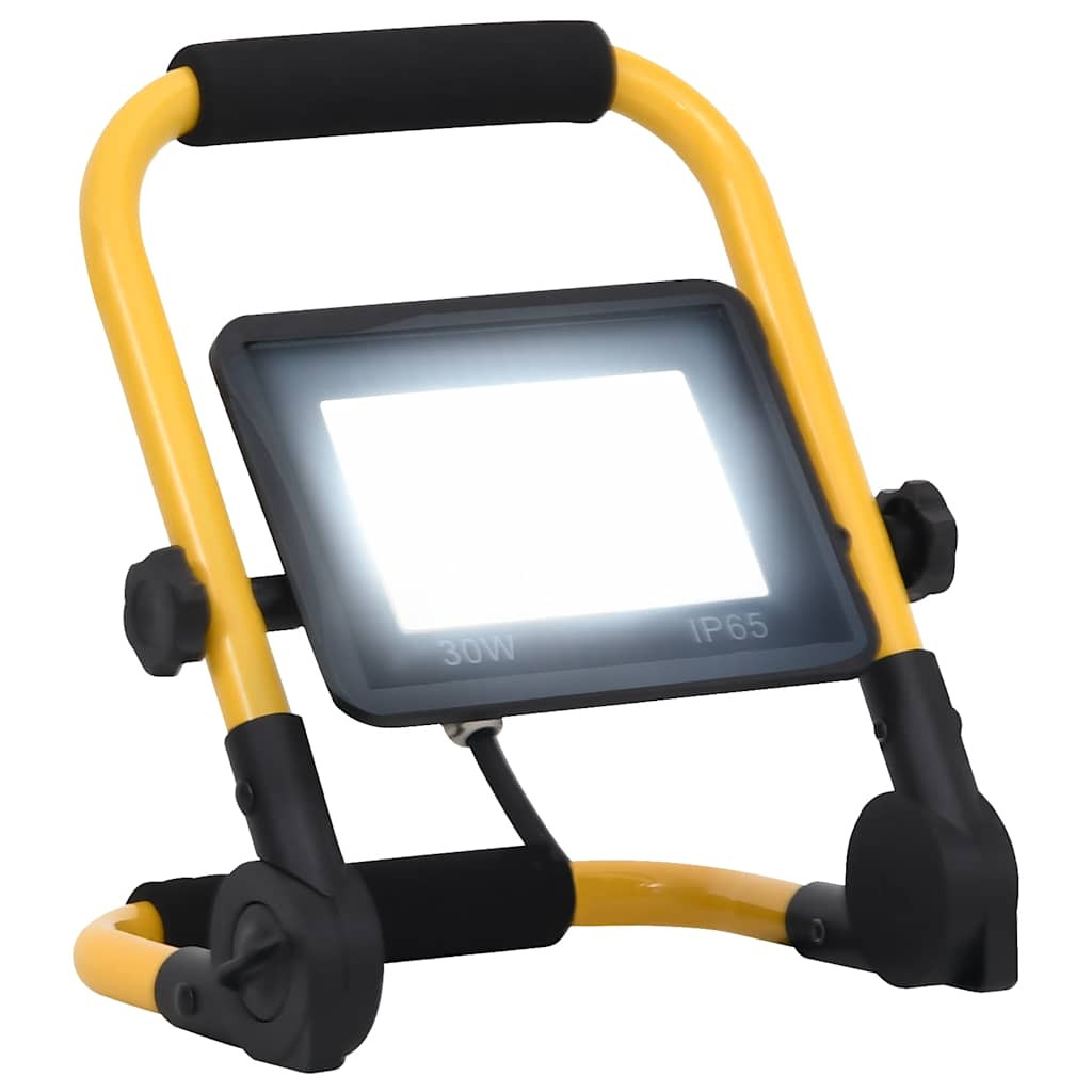 vidaXL LED-Fluter mit Handgriff 30 W Kaltweiß