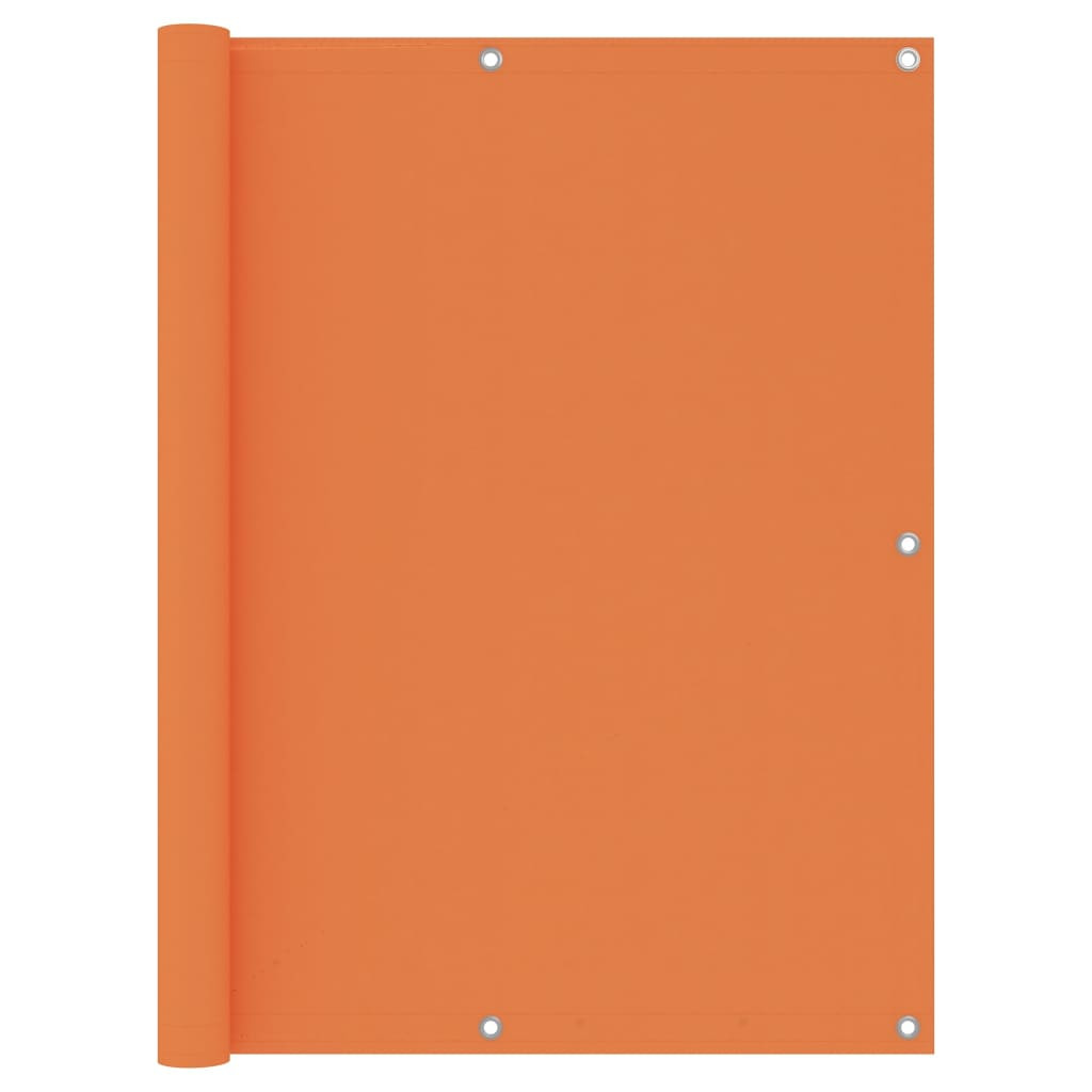 vidaXL Balkon-Sichtschutz Orange 120x600 cm Oxford-Gewebe