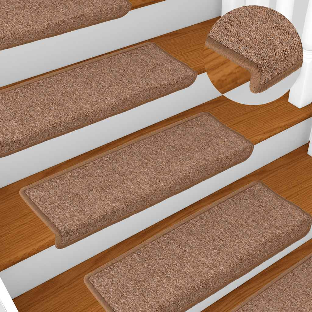 vidaXL Stufenmatten 30 Stk. 65x21x4 cm Braun Rechteckiger Rand