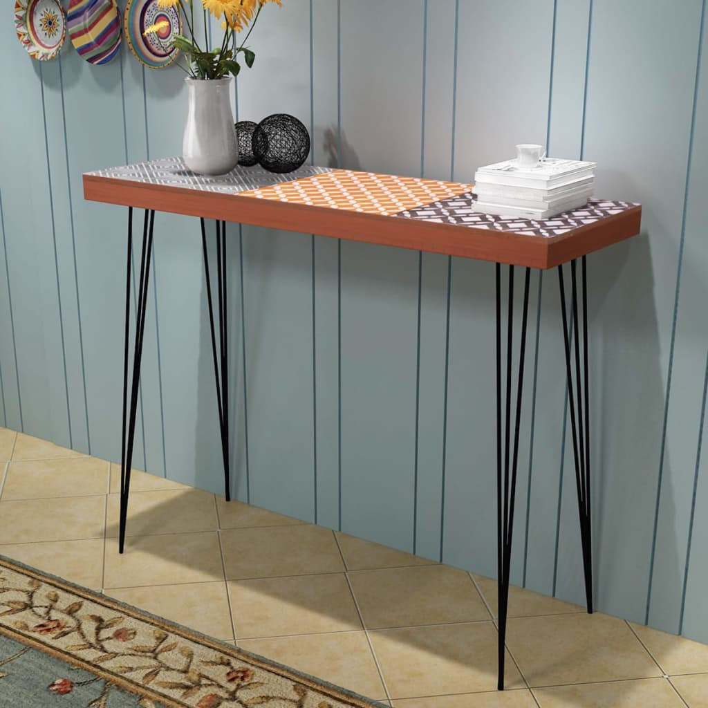 vidaXL Konsolentisch 90x30x71,5 cm braun