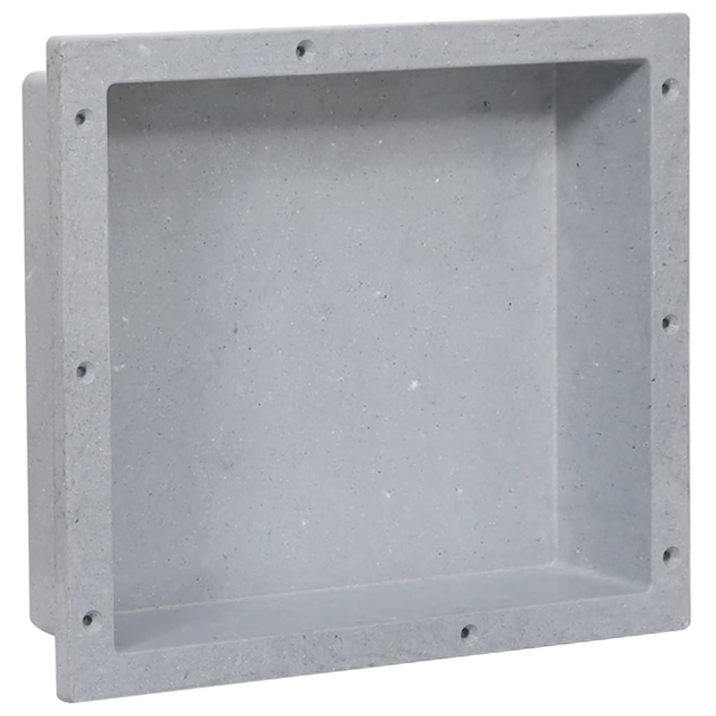 vidaXL Duschnische Mattgrau 41x36x10 cm