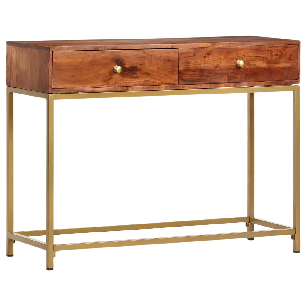 vidaXL Konsolentisch 100×35×76 cm Massivholz Akazie