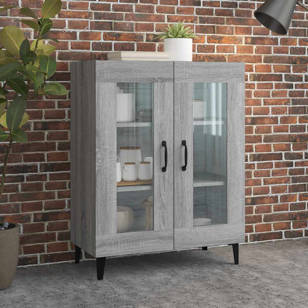 vidaXL Sideboard Grau Sonoma 69,5x34x90 cm Holzwerkstoff