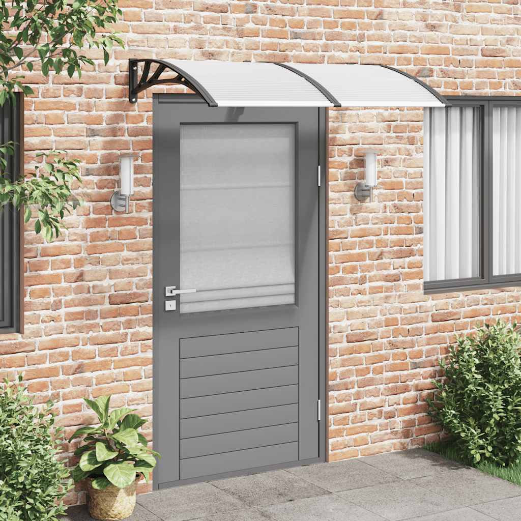 vidaXL Türvordach Schwarz 150x100 cm Polycarbonat
