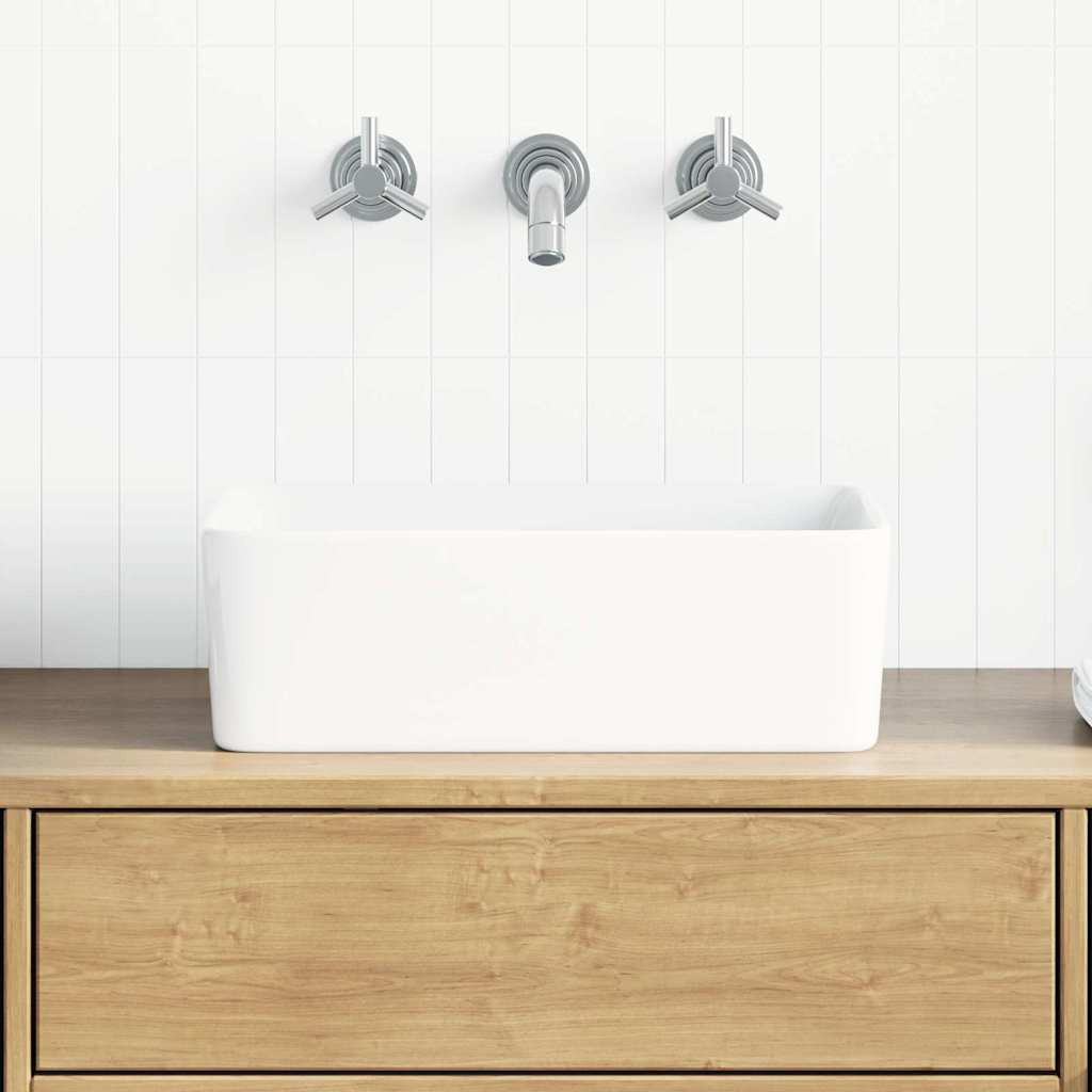 vidaXL Waschbecken 40 x 30 x 13 cm Keramik Weiß