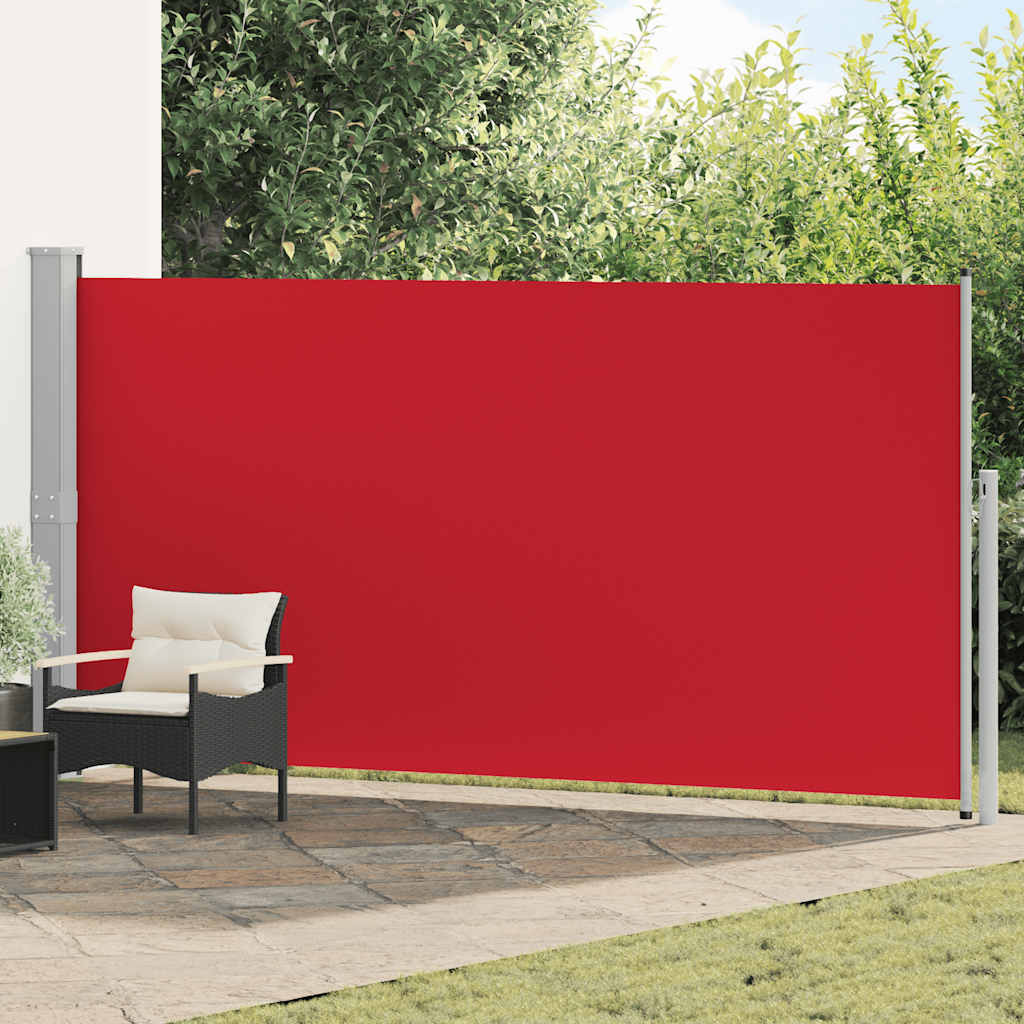 vidaXL Ausziehbare Seitenmarkise 160x500 cm Rot