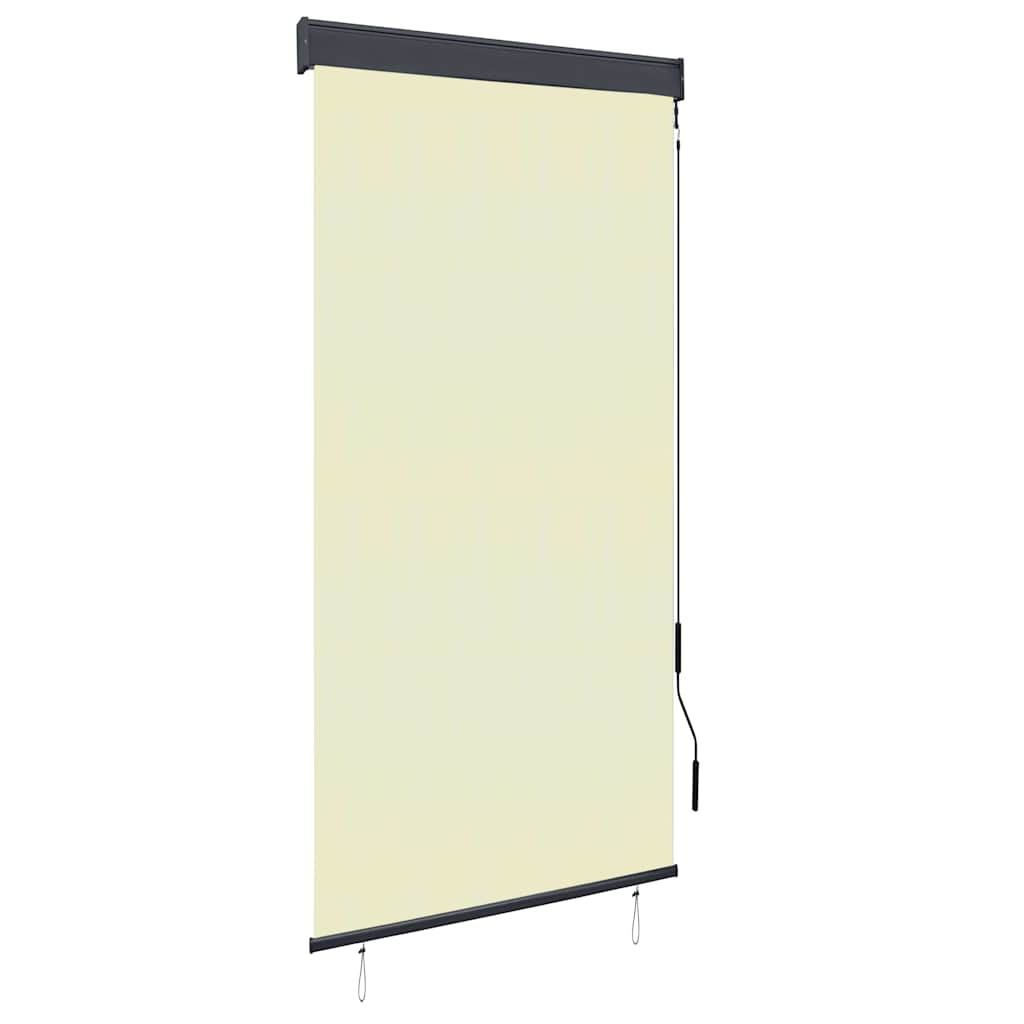 vidaXL Außenrollo 100 x 250 cm Cremeweiß
