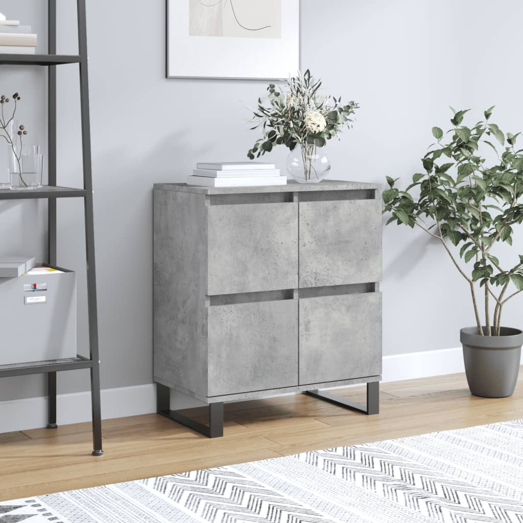 vidaXL Sideboard Betongrau 60x35x70 cm Holzwerkstoff