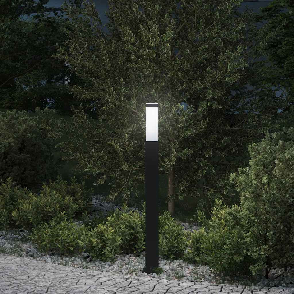 vidaXL Pollerleuchte 80 cm Schwarz IP44