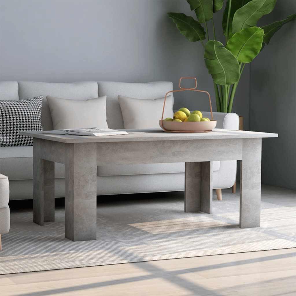 vidaXL Couchtisch Betongrau 100x60x42 cm Holzwerkstoff