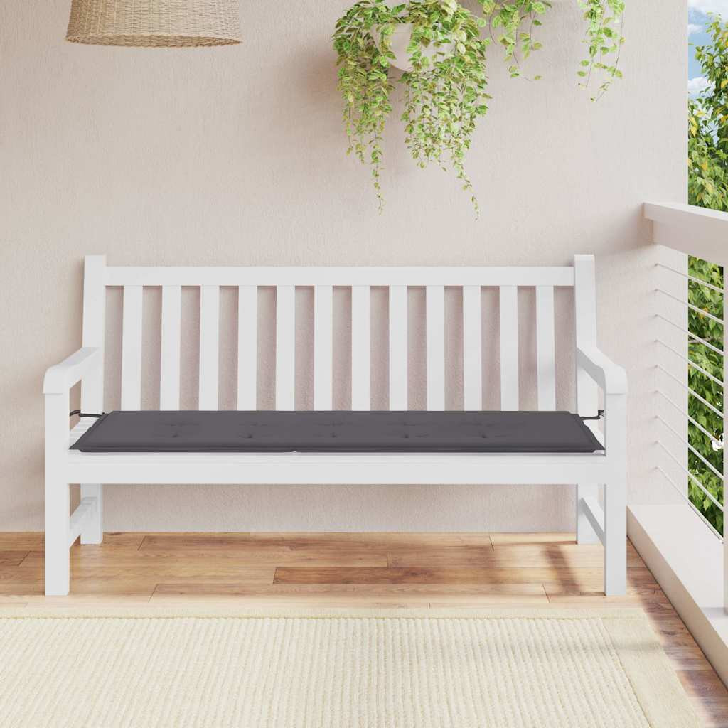 vidaXL Gartenbank-Auflage Anthrazit 150x50x3 cm Oxford-Gewebe