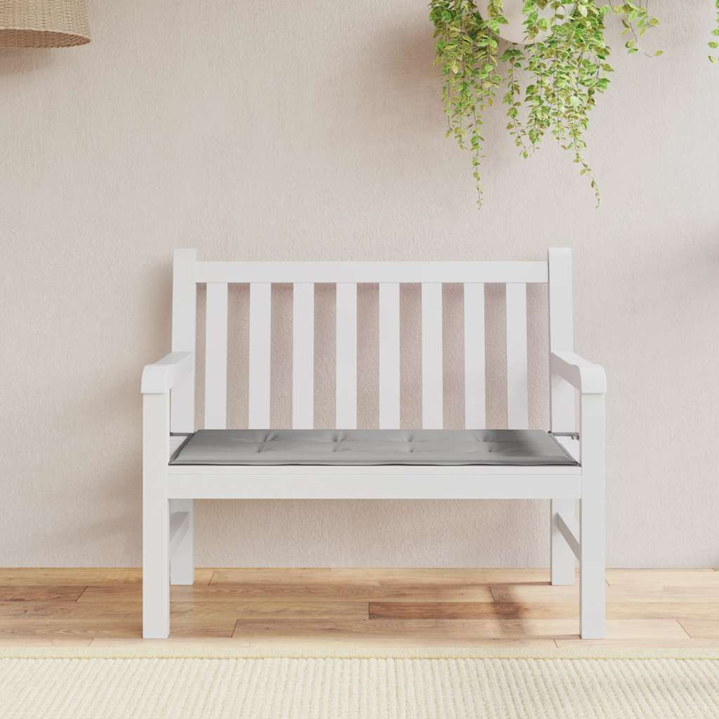 vidaXL Gartenbank-Auflage Grau 100x50x3 cm Oxford-Gewebe