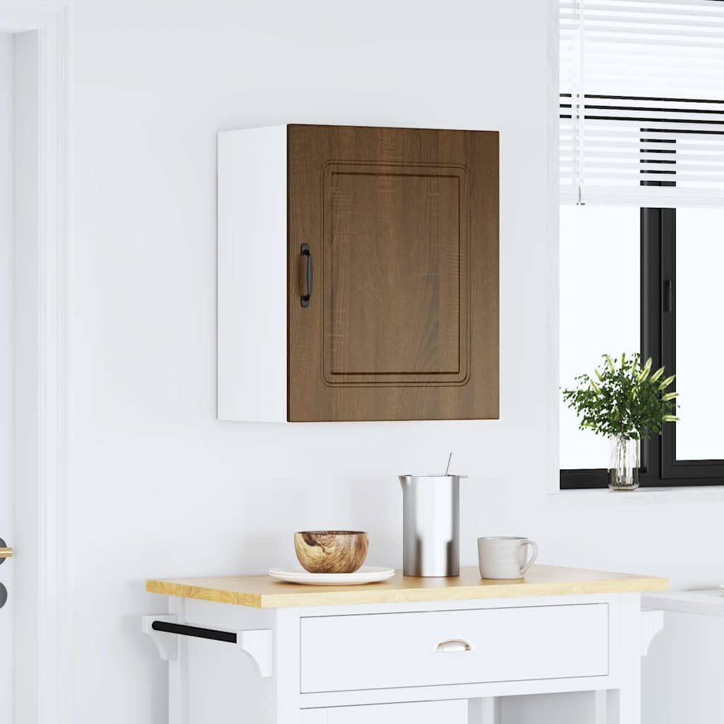 vidaXL Küchen-Hängeschrank Kalmar Braun Eichen-Optik Holzwerkstoff
