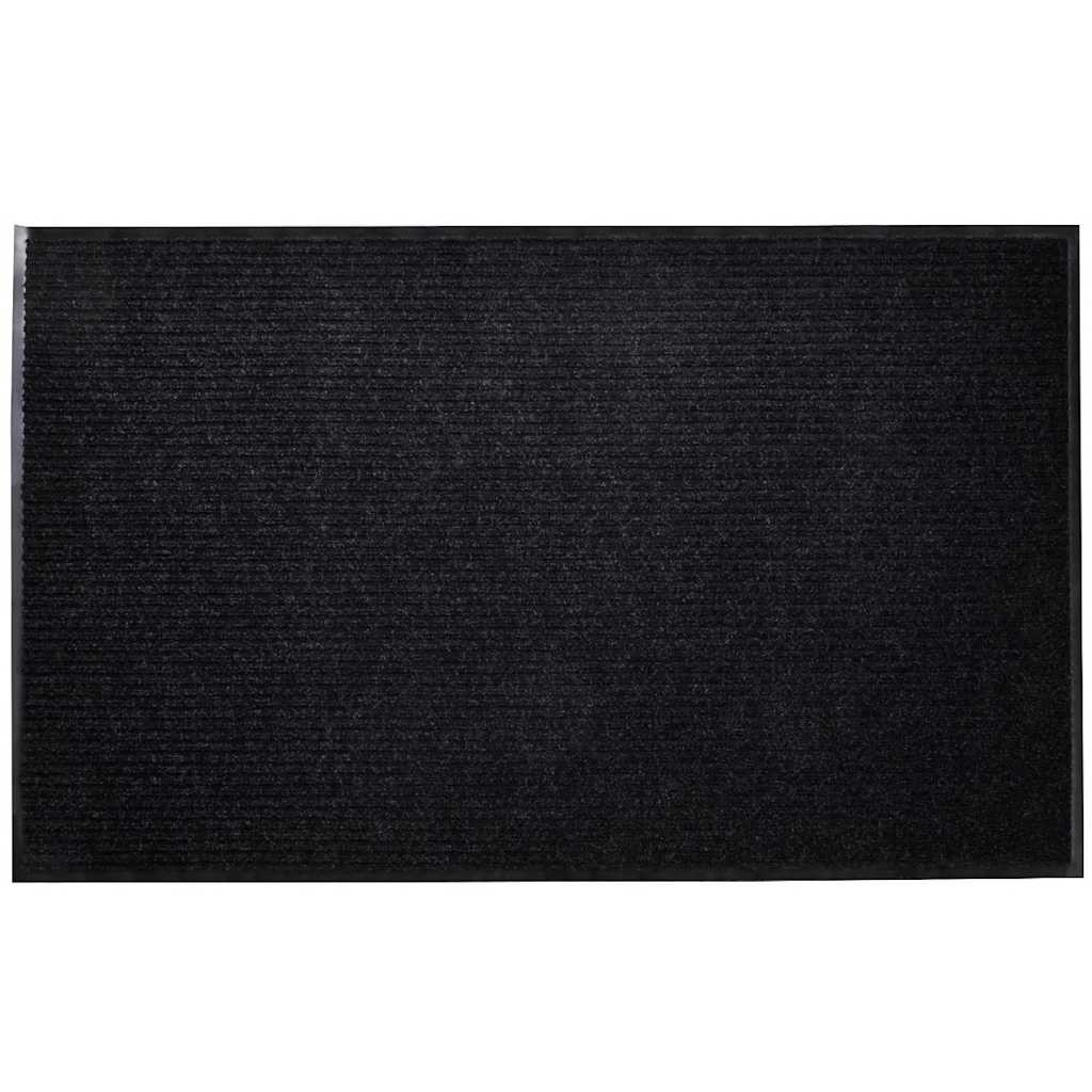 vidaXL Türmatte Schwarz 90 x 120 cm PVC