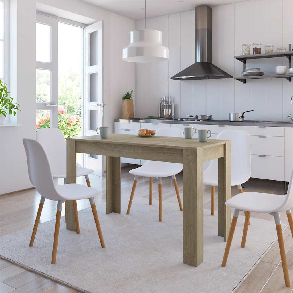 vidaXL Esstisch Sonoma-Eiche 120x60x76 cm Holzwerkstoff