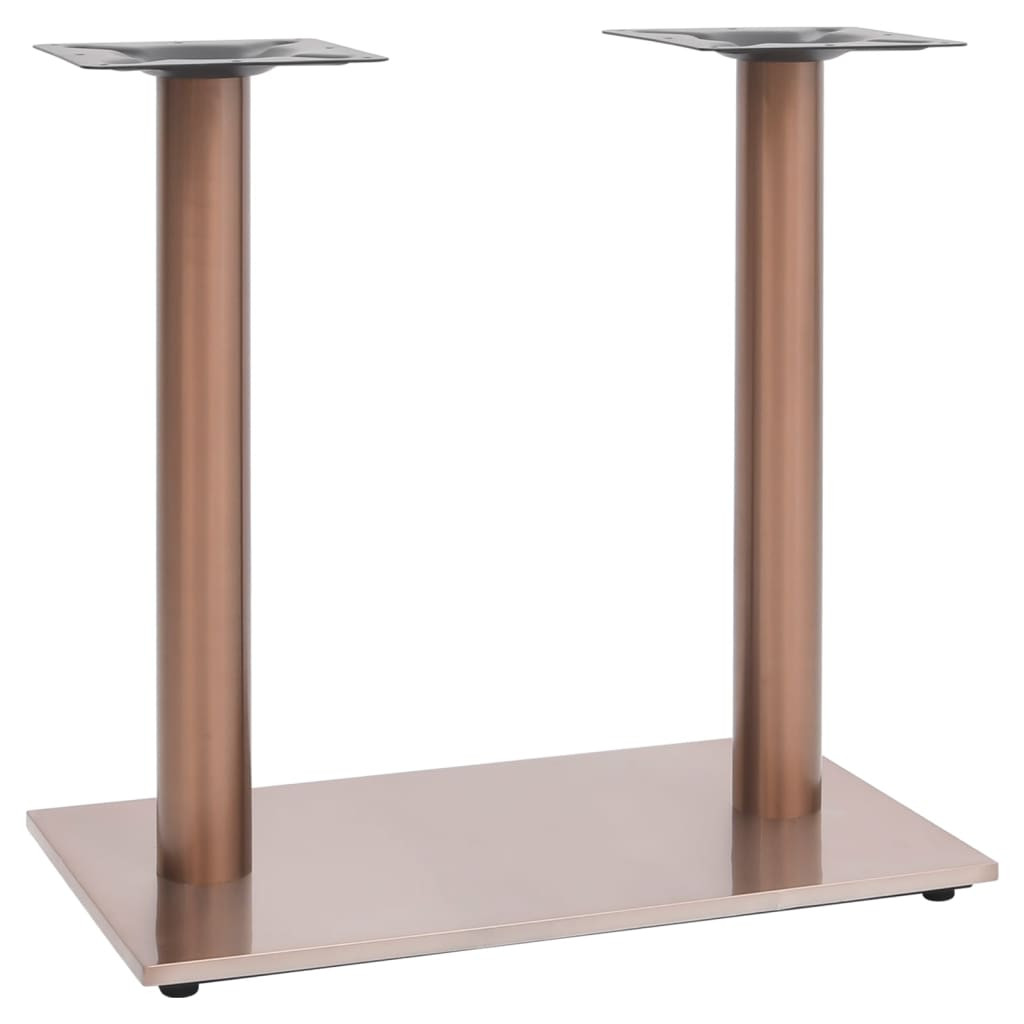 vidaXL Bistrotisch-Gestell Messing 70x40x72 cm Edelstahl