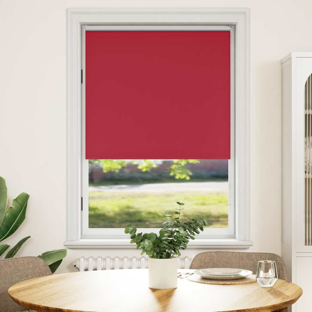 vidaXL Verdunkelungsrollo 124,4 x 175 cm, Stoffbreite 120 cm, rot