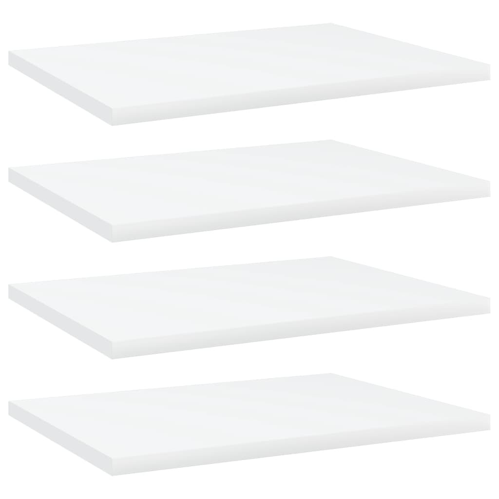 vidaXL Bücherregal-Bretter 4 Stk. Weiß 40x30x1,5 cm Holzwerkstoff