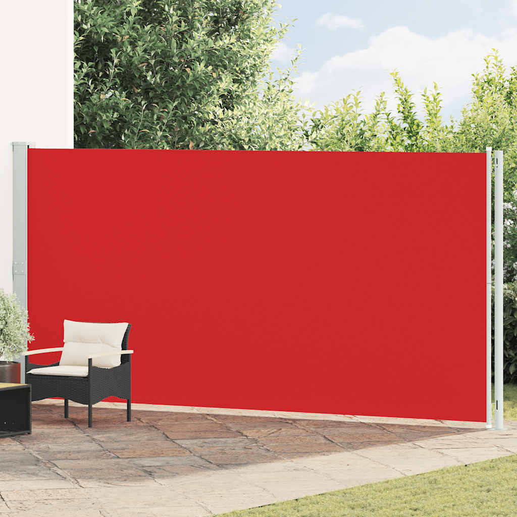 vidaXL Seitenmarkise Ausziehbar 200x600 cm Rot