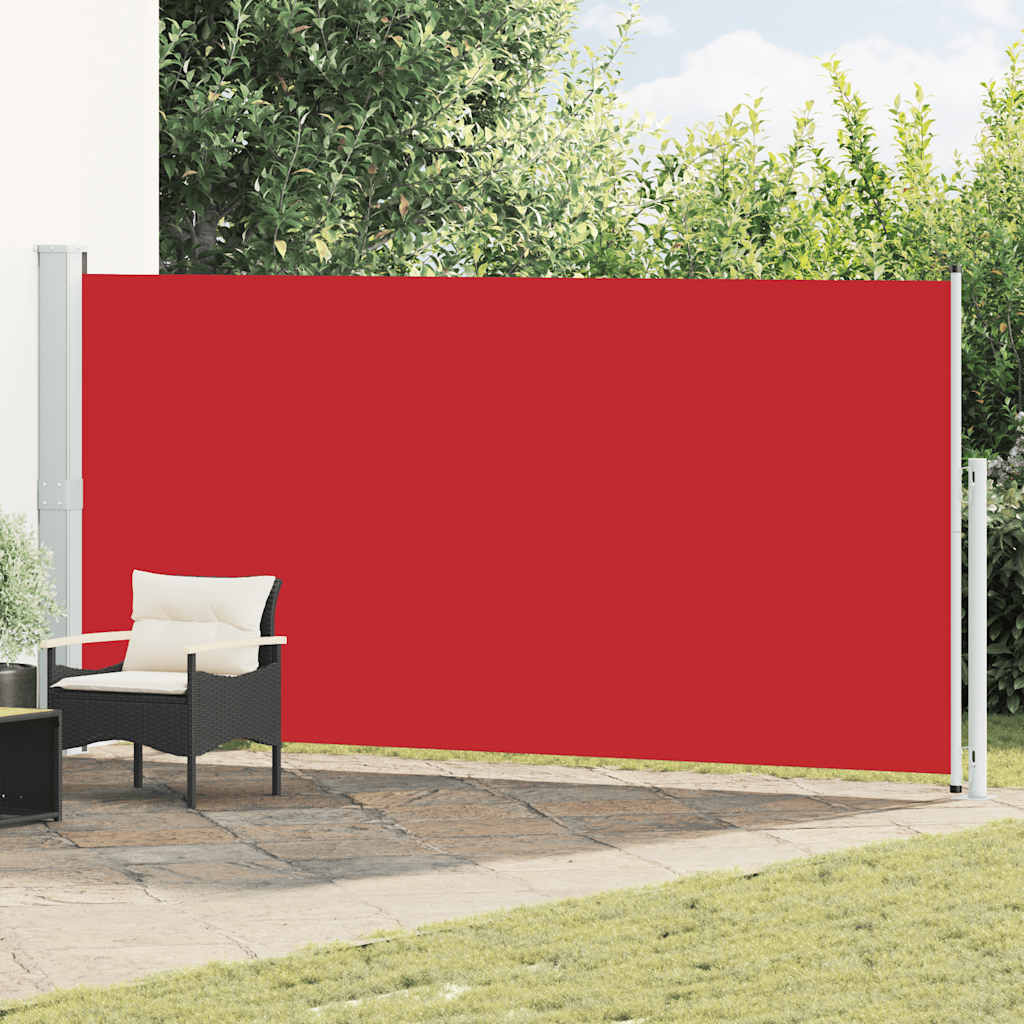 vidaXL Seitenmarkise Ausziehbar 180x500 cm Rot