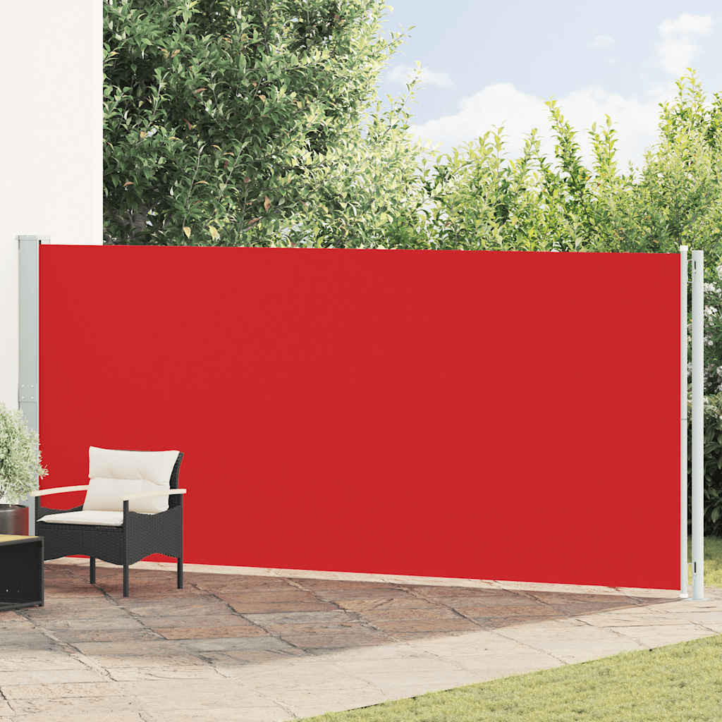 vidaXL Seitenmarkise Ausziehbar 180x600 cm Rot