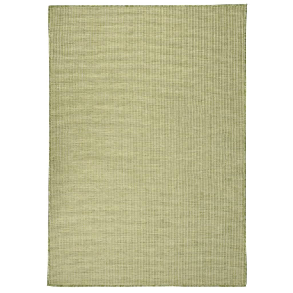 vidaXL Outdoor-Teppich Flachgewebe 160x230 cm Grün