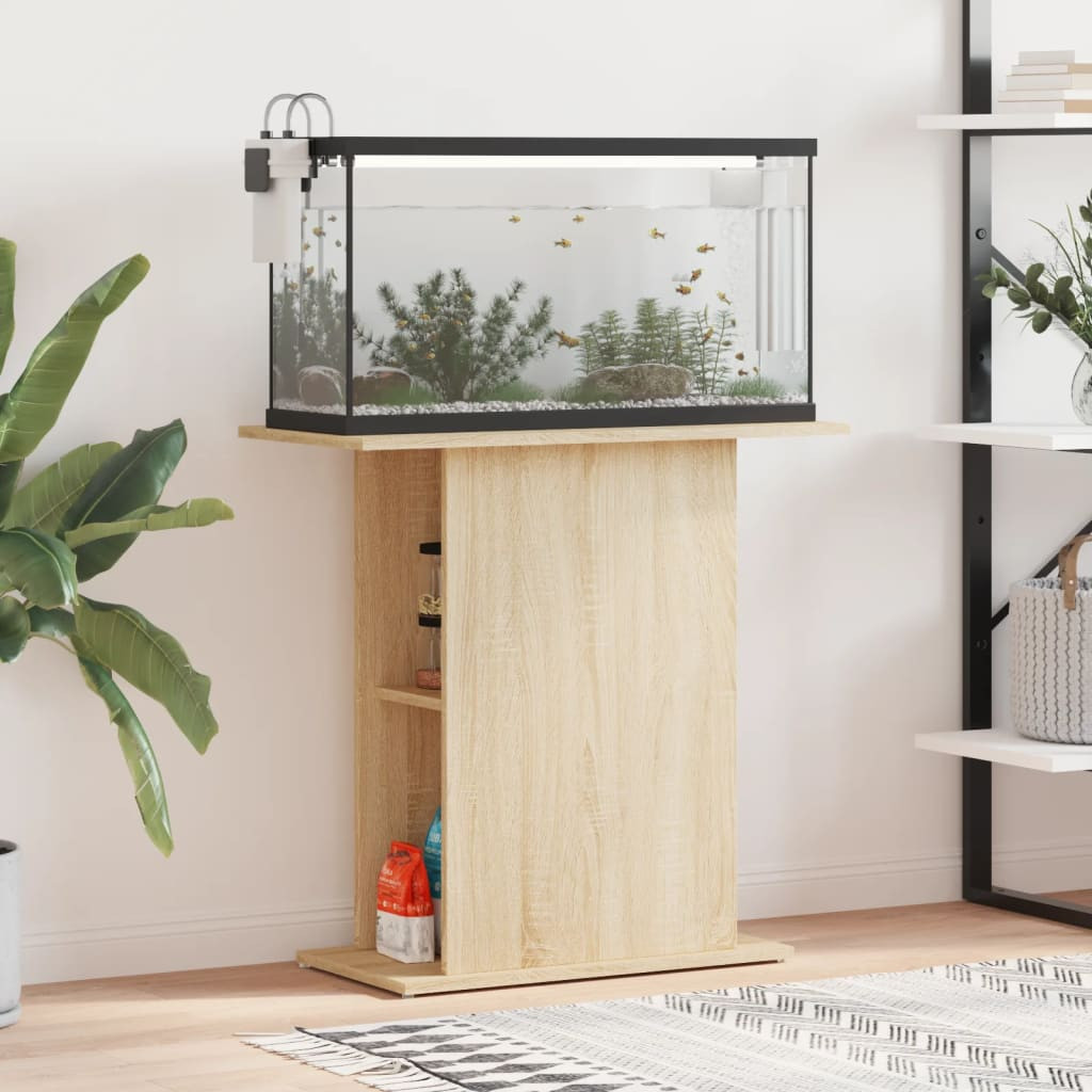 vidaXL Aquariumständer Sonoma-Eiche 75 x 36 x 72,5 cm Holzwerkstoff