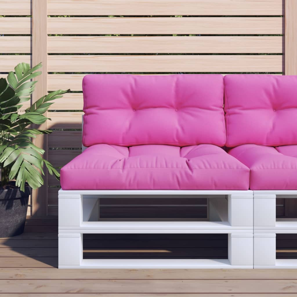 vidaXL Palettenkissen Rosa 70x40x12 cm Stoff