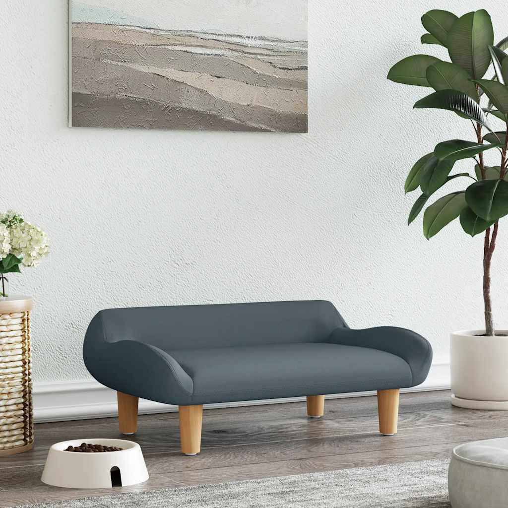 vidaXL Hundebett Dunkelgrau 70x40x24 cm Stoff