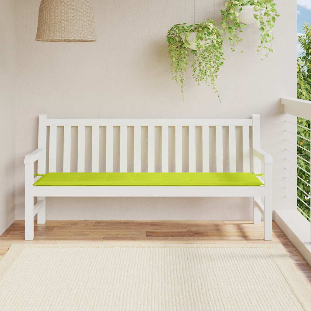 vidaXL Gartenbank-Auflage Hellgrün 180x50x3 cm Oxford-Gewebe