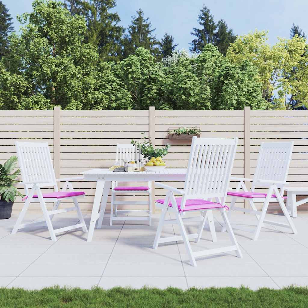 vidaXL Gartenstuhl-Kissen 4 Stk. Rosa 50x50x4 cm Stoff