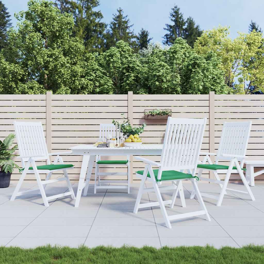 vidaXL Gartenstuhl-Kissen 4 Stk. Grün 40x40x4 cm Oxford-Gewebe